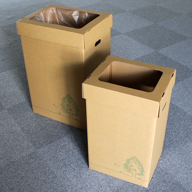 法人様限定】 GRATES ダストボックス ダンボールゴミ箱 90L 3個組: オフィス家具・収納－オフィス・現場用品の通販キラット【KILAT】