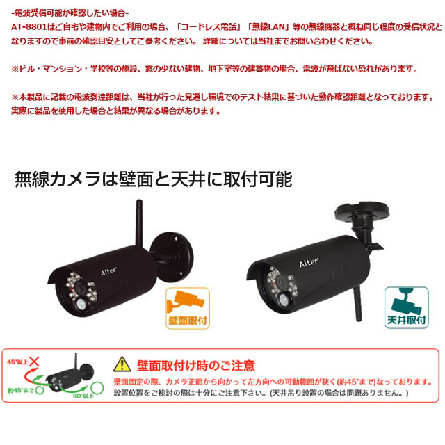 キャロット 防犯カメラ ハイビジョン無線カメラ&モニターセット キャロット 防犯カメラ ハイビジョン無線カメラ&モニターセット