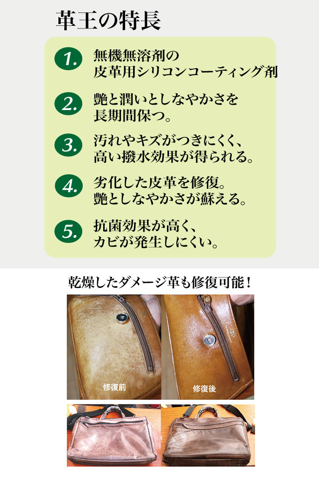 コスモコーティング 皮革用シリコンコーティング剤 革王 12g入り: 日用品・生活雑貨－オフィス・現場用品の通販キラット【KILAT】